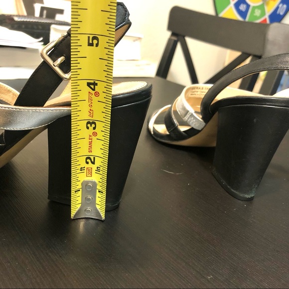 BOTKIER New York Sera Leather Sandal Heels Black Multi Sz 8.5 - Picture 12 of 12